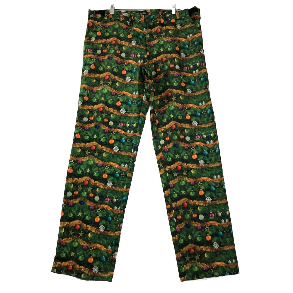 Life of the Party‎ Pants Men's Size XL 40x33 Christmas Holiday Adjustable Waist